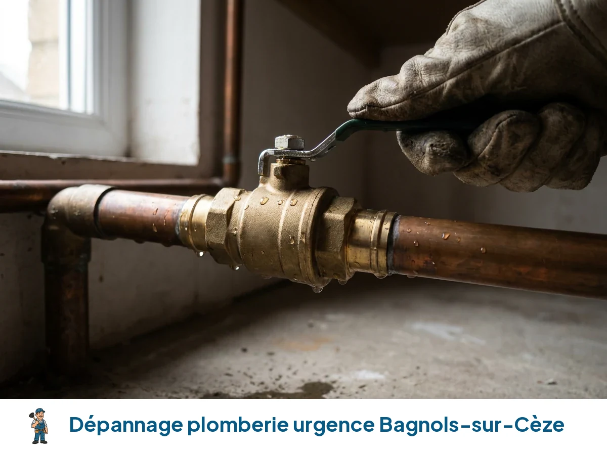 Dépannage plomberie urgence à Bagnols-sur-Cèze