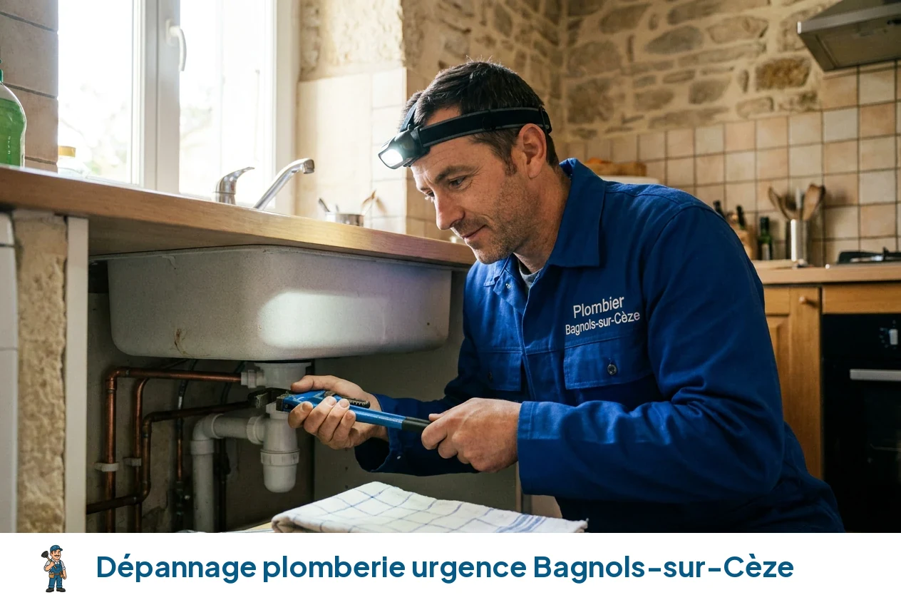 Dépannage plomberie urgence à Bagnols-sur-Cèze