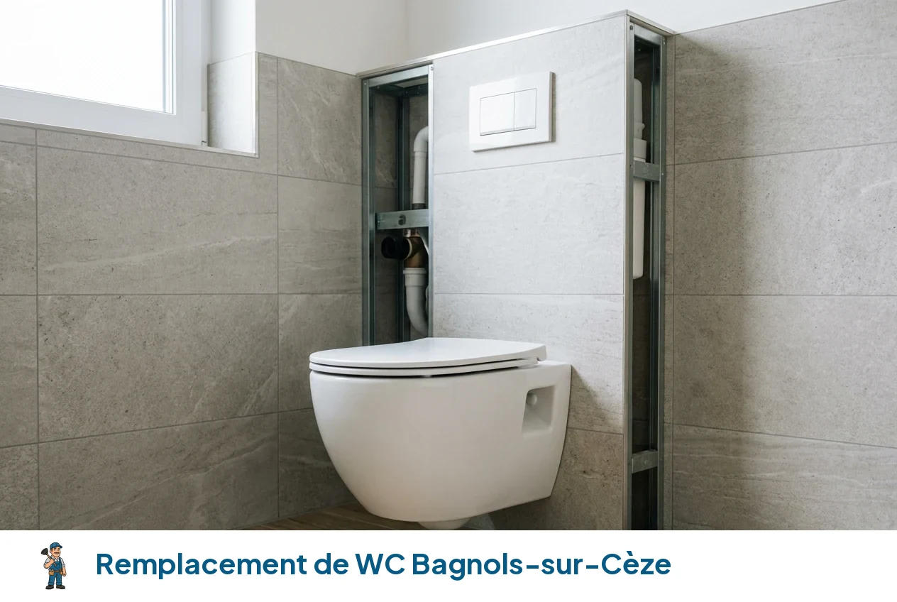 Remplacement de WC à Bagnols-sur-Cèze