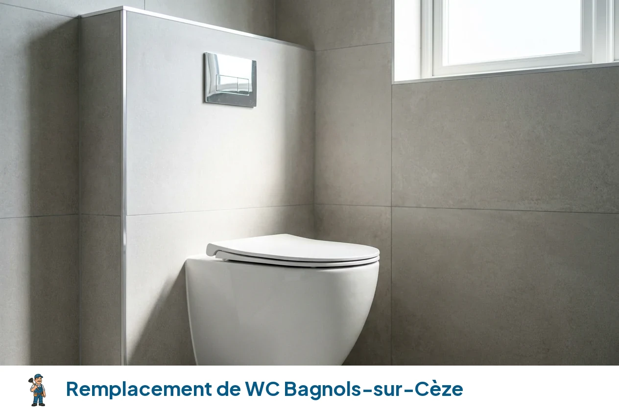 Remplacement de WC à Bagnols-sur-Cèze
