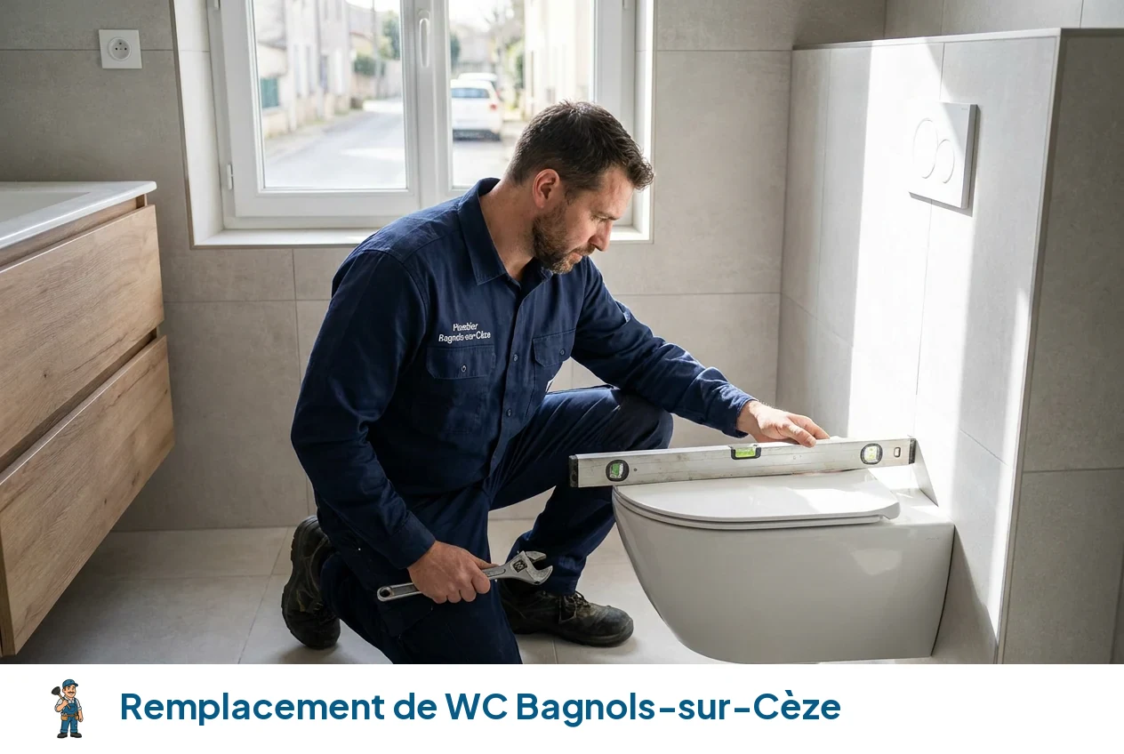 Remplacement de WC à Bagnols-sur-Cèze